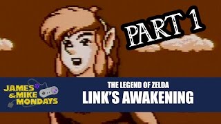 Zelda Links Awakening Game Boy Part 1  James amp Mike [upl. by Norb]