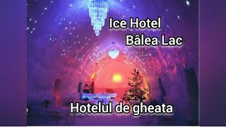 Hotelul de gheata Balea LacMuntii FagarasTelecabinaThe ice hotelaccessible only by cable car [upl. by Nahraf]