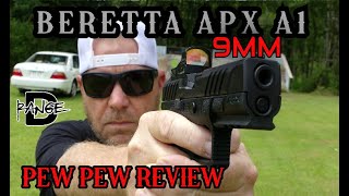 Beretta APX A1 9mm pistol shooting review [upl. by Haidabo]