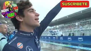 Franco Colapinto Saludando a todos Sus Fans que se quedarón en la Lluvia para apoyarlo F1 radio [upl. by Hoang]