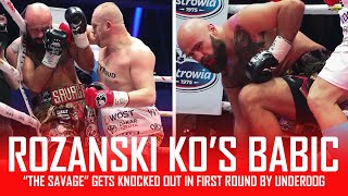 Alen Babic KNOCKED OUT in 1ST ROUND by Rozanski Post Fight Review NO FOOTAGE [upl. by Archibald]