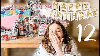 Savannahs 12th Birthday Opening Presents [upl. by Anaher]