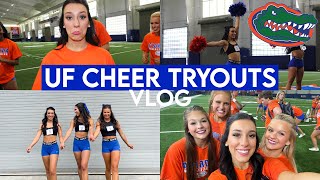 UF CHEER TRYOUTS VLOG  University of Florida Cheerleading Tryouts 2023 [upl. by Slohcin620]