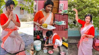 অনেকদিন পর নিজের হাতে রান্না করে বরকে খাওয়ালাম😊 [upl. by Danyette]