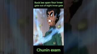 Rock lee open eight inner gates  Chunin exam  sabaku no gaara shorts naruto [upl. by Eninnaj]