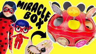 Miraculous Ladybug Miracle Box From Master Fu Handmade Miraculous Jewelry and Kwamis Surprises [upl. by Norraa980]