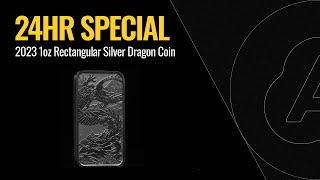 24HR SPECIAL 2023 1oz Rectangular Silver Dragon Coin  Perth Mint [upl. by Akihsan]