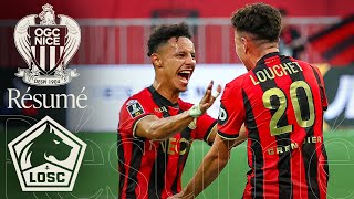 Résumé Nice  Lille 22 I J11  Ligue 1 McDonalds 20242025 [upl. by Uokes]