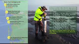 Razor Clamming  Night Digging  Washington State Park Camping Ground Tips amp Guides [upl. by Nytsrik831]