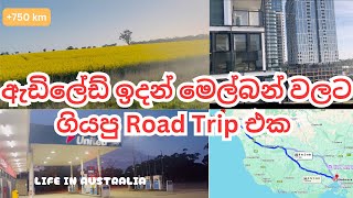 ඇඩිලේඩ් ඉදන් මෙල්බන් වලට ගියපු ROAD TRIP එක  Adelaide to Melbourne  Life In Australia [upl. by Akimik]