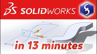 SolidWorks  Tutorial for Beginners in 13 MINUTES  COMPLETE [upl. by Walston855]