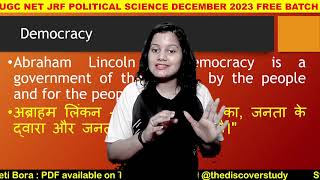 What is Democracy in Political Theory  Key Concepts for UGC NET JRF [upl. by Acile]