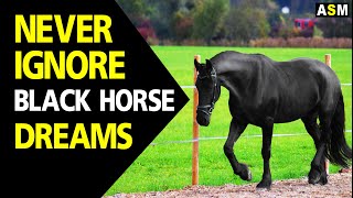 Black Horse dream meaning  Dreaming of Black Horse  Black Horse dream dream interpretation [upl. by Wooster]