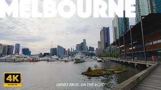 Docklands  Melbourne Australia  4K Walking Tour [upl. by Maybelle]