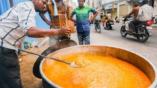 Indian Street Food Tour in Hyderabad India  Street Food in India BEST Biryani [upl. by Ydnarb19]