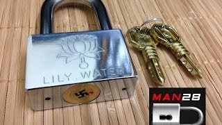 3 1st Generation Lily Water Buddhist Swastika Padlock [upl. by Temme22]