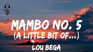 Lou Bega  Mambo No 5  A little bit   Lyrics Video [upl. by Naujyt939]