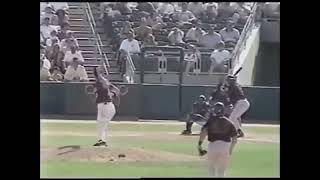 Randy Johnson kills a bird while pitching a baseball circa March 2001 [upl. by Carol-Jean938]