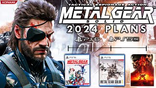 Konami Reveals Metal Gear Solid 2024 Plans  Remakes Remasters Movies amp News MGS 2024 [upl. by Elleynad]