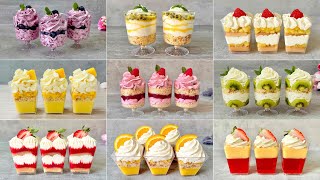 9 Quick and Easy NO BAKE Fruit Dessert Cups Recipes Easy and Yummy dessert ideas [upl. by Duggan]