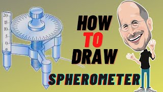 How to Draw a SpherometerUse of SpherometerExperiment no3 PHYSICSSurabhee Prakashan11th Science [upl. by Aleksandr784]