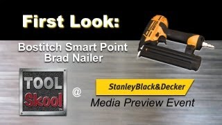 Bostitch Smart Point Brad Nailer  First Look  Tool Skool [upl. by Loggia]