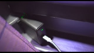 How to Charge 100 Watt Laptops w Airplane AC Outlet Using USB Type C [upl. by Annaej]