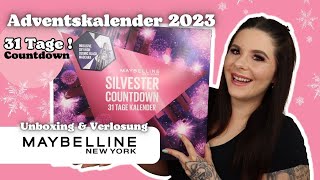 Maybelline Adventskalender 2023 Countdown to New Year UNBOXING amp VERLOSUNG 31 Türchen [upl. by Nevile]