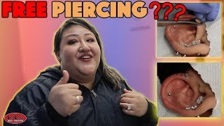 SHE GOT A FREE PIERCING IF [upl. by Atile]