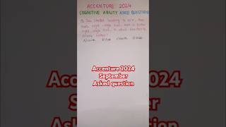 Accenture assessment test 2024 directions ytsubscribers accenture cognitivetestplacementfeed [upl. by Baalman790]