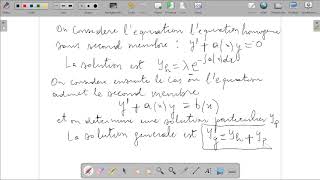 Video sur equation differentielle 2 [upl. by Yetsirhc]