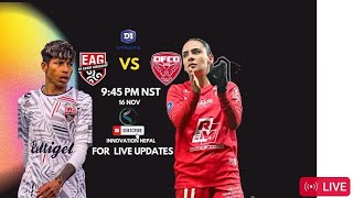 Sabitra Bhandaris Team Guingamp vs Dijon Foot  LIVE  French Womens League [upl. by Aiym]