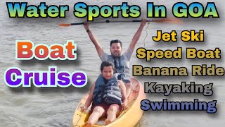 GOA Boat Cruise  Water Sports In GOA  Buffet Food  GOA Sightseeing  Shopping In GOA  Episode 4 [upl. by Anyal]