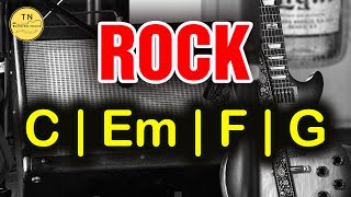 Backing Track C  Rock C Em F G 130bpm  Guitar Backing Track [upl. by Aihsikal]