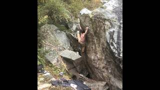 Olion 8A First Ascent  Gideon Quarry  North Wales bouldering climbing [upl. by Tove]