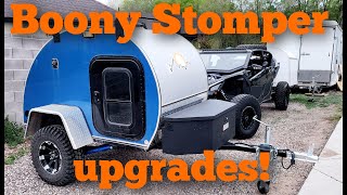 Boony Stomper upgrades UTV camp trailer improvements mini teardrop trailer improved [upl. by Barbabra]