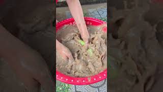 Whats in the mud 😲👟😲 Oddly satisfying asmr viral shorts [upl. by Baumbaugh445]