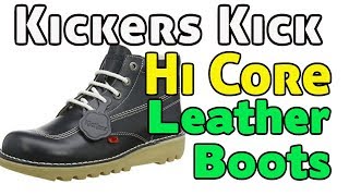 Kickers Mens Kick Hi Core Leather Boots [upl. by Eadahs257]