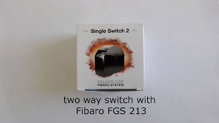 DIY two way switch wiring Fibaro FGS 213 english [upl. by Afihtan]