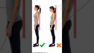 Normal vs impaired posture viral fitness tips medical trending [upl. by Ainniz697]