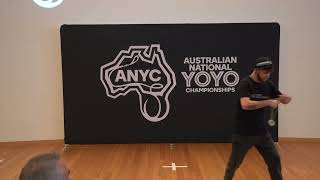 Australian National Yoyo Championships 1A Div 12th Skip Mitton [upl. by Ardnovahs]