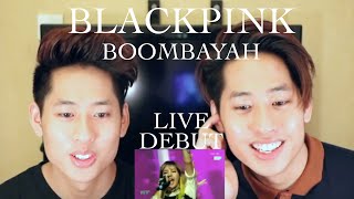 BLACKPINK  BOOMBAYAH SBS Inkigayo Reaction 블랙핑크 붐바야 Debut Stage [upl. by Samara]