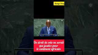 A NewYork Oligui Nguema dit quot le droit de VETO ne serait que justice pour lAfrique [upl. by Droc]