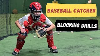 Baseball Catcher  Blocking Drills and Receiving Drills [upl. by Haceber]