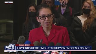 Jussie Smollett GUILTY Reaction to verdict [upl. by Aivart]