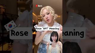 Rosés new song APT meaning blackpink rosé apt [upl. by Bocock]