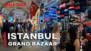 Istanbul Grand Bazaar Kapalı çarşi Walking Tour  Sep 2021 4K [upl. by Bixby]