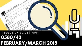 058042 FebruaryMarch 2018 Marking Scheme MS Audio Voice Over [upl. by Ymeraj7]