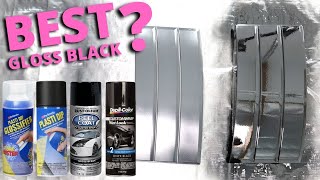 BEST GLOSS BLACK PEELABLE PAINT  Duplicolor Custom Wrap WET LOOK Review  PlastiDip Black Out [upl. by Hailee]