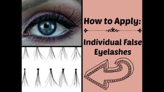 How to Apply Individual False Eyelashes easy and quick Makeup Tutorial [upl. by Anne-Marie]